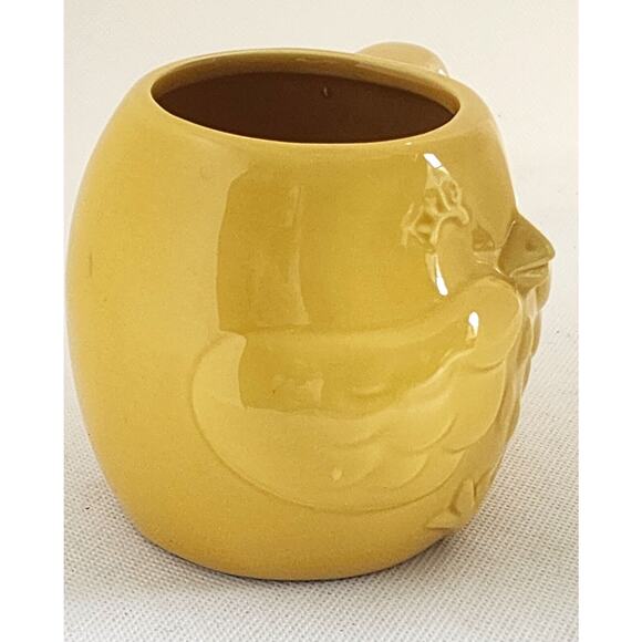 MUG/CUP-Lemon Yellow-Bird 3-D Embossed Design-Holds 12 oz (1.5 cups) - Picture 7 of 10